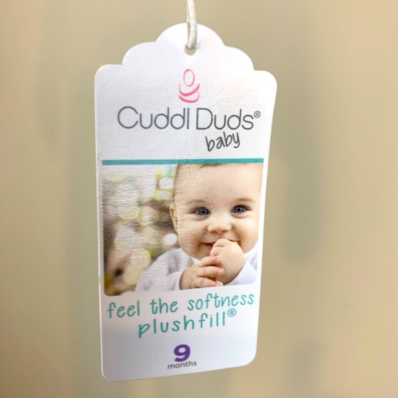 NWT Cuddl duds gray knit infant sleeper , size 9 mos - Picture 6 of 7